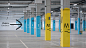 Gemini Park in Tychy - Blank Studio / Wayfinding / Enviromental graphics : Wayfinding system at the new Gemini Park shopping center in Tychy. The main design assumption was to adapt to the interior design of the mall.