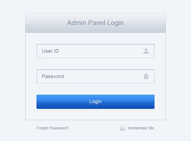Clean Log In Form PSD-花瓣网