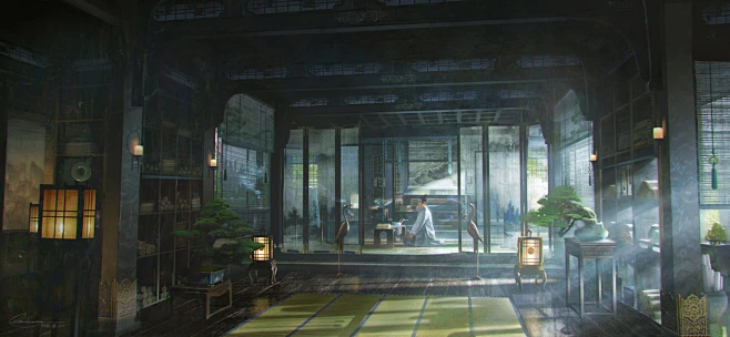 _1室内场景 _T2020820 _古装气氛图-花瓣网