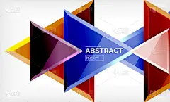 技术未来几何3d形状，最小抽象背景