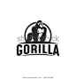 Gorilla logo design illustration, Gorilla vector