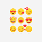 矢量EMOJI爱情笑脸表情包图宝宝 https://bao16.com 矢量 EMOJI 卡通 可爱 爱情 爱心 心 亲吻 笑脸 红心 表情包 矢量EMOJI