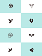 字母“Y”创意发散图标LOGO设计分享