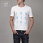 iohll台北 设计男装品牌 极简微设计 品牌字母印花T恤-淘宝