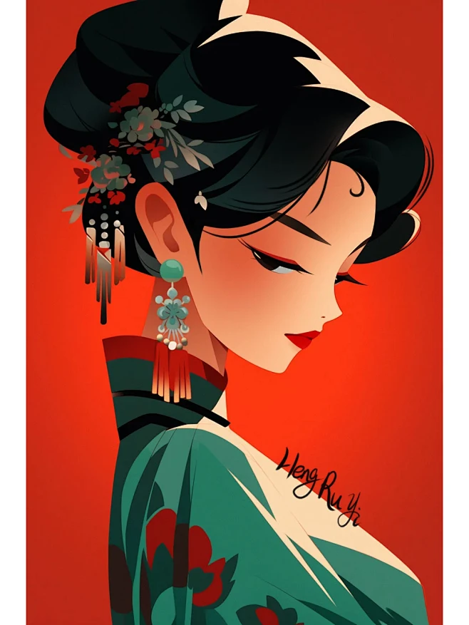 【矢量人物插画】｜国风