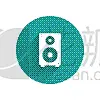 分离着色,白色,长的,刻板印象,扬声器,图标,传媒,噪声,技术,交流