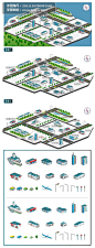实用城市规划图绘制元素矢量素材_02