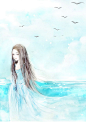 夏  海-森森野__涂鸦王国插画