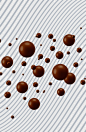 巧克力甜点背景_新图网 https://ixintu.com 牛奶巧克力 条纹 质感 纹理