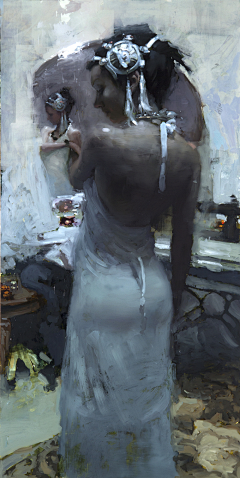 Wxm111采集到Jeremy Mann 冷调油画 ​​​​