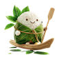 端午节可爱卡通3D粽子划船免抠元素2
