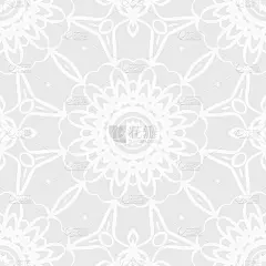 用于织物印花的装饰方形模板。天蓝色花无缝图案。矢量插图。布料，手帕，地毯，披肩设计。