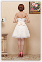 名门新娘 2014新款结婚礼服 伴娘礼服 立体花朵 公主礼服125|礼服|礼服展示|名门新娘--专业的婚纱礼服服务定制团队
