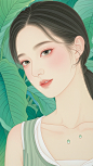 工笔画美女 (171)