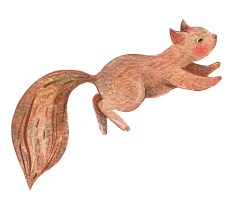 冬季圣诞节动物元素手绘水彩插画免扣PNG图案素材 (14)