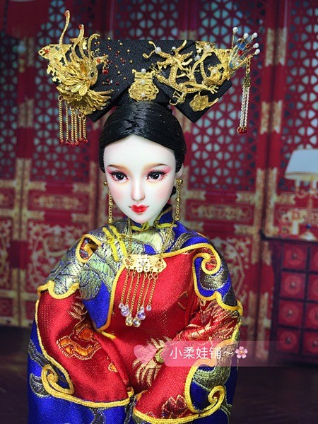 ob娃娃龙凤呈祥大拉翅旗头淘宝网
