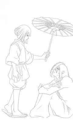 160张古风手绘线稿图片 古风动漫插画线稿图片素材 古风白描图_www.youyix.com