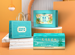 朝与飞品牌设计-赵飞采集到艾草包装设计、包装设计、国潮插画包装设计