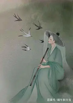 古风美女壁纸 ｜ 春已归来，看美人头上，袅袅春幡