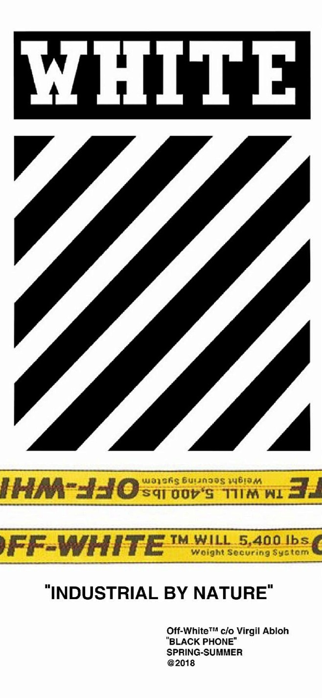 offwhite翻回来的墙纸