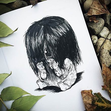 babyterrors恐怖宝宝恐怖电影中的标志性人物回到童年美国插画家alex