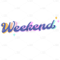 Retro Colorful Text Sticker