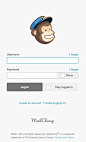 Survey Monkey's login screen