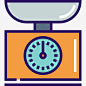 规模图标 https://88ICON.com 尺度 重量 平衡 厨房用具 工具 器皿 家具和家居