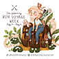 Bon Voyage Week : I've teamed up with a bunch of talented illustrators to organize Bon Voyage Week drawing event on Instagram. Fellow artists with whom I've hosted the event are @asmaoriginal, @asiaorlando_, @bronterose, and @moonchildillustrations. We pa