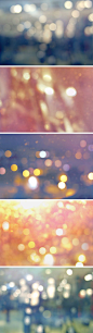 5 Bokeh textures - these look amazing with text overlaid in PhotoShop. Such pretty textures.