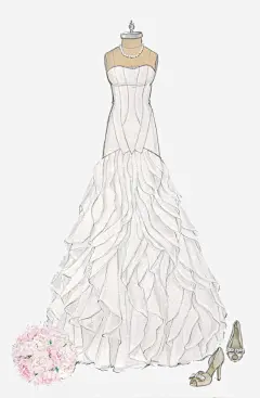 唯美礼服婚纱插画高清素材 png 设计图片 免费下载 页面网页 平面电商 创意素材 png素材
