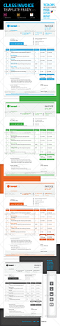 Class Invoice Template 国外出货单 发票模板公司形象设计素材-淘宝网