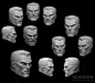 Kratos Maquette Head : The facial expression was changed by Pablo V. in the final work, at the request of the company.