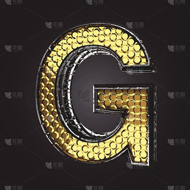 G矢量金和银字母