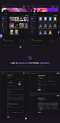 art crypto cryptocurrency dark Figma Marketplace nft UI ux