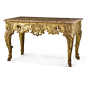 c1720 A Régence carved giltwood center table circa 1720 Estimate  10,000 — 15,000  USD  LOT SOLD. 12,500 USD (Hammer Price with Buyer's Premium)