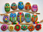 Hand Painted Stone Owl by ISassiDellAdriatico on Etsy
