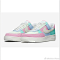 ※ Fashion Item ※ #Nike#  Air Force 1 'Easter' 复活节別注配色即将在本月登场！马卡龙色系的麂皮材质颜色拼接，感觉也是甜的可以了！ ​​​​