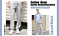 Mens Cotton Linen Drawstring Pants