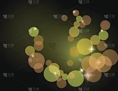 黑色假日背景下闪闪发光的散景。