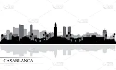 卡萨布兰卡,背景,城市天际线,传统,旅途,现代,著名景点,摩洛哥,户外,天空