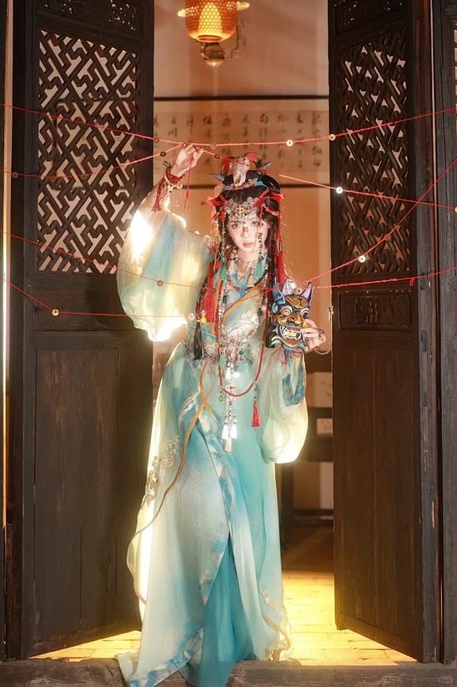 非遗仿画中人！成功了吗？非遗傩戏_9_小...