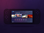 Switch UI Redesign Concept homescreen concept redesign purple interface game dark ui switch nintendo