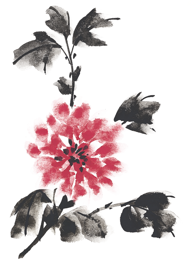 水墨花图片2