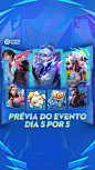 O Dia 5 por 5 está chegando!

Várias novidades incríveis estão esperando por você! Junte-se a amigos para ganhar o cartão de MVP Dobro de Estrelas ou de Proteção de Estrelas. Novo herói, visuais grátis e um mapa temático estão confirmados!

Convide seus a