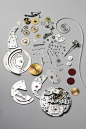 If you dissected a Rolex this is what you would find. #watchparts #insidearolex