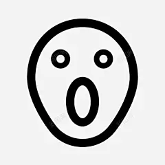 惊讶尖叫笑脸图标 icon 标识 标志 UI图标 设计图片 免费下载 页面网页 平面电商 创意素材