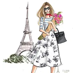 国外H Nichols马克笔水彩服装礼服插画服装设计手绘临摹素材464张-淘宝网