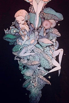 记发咯提拉姆塞采集到插画师 Yashiro Nanaco 复古风插画