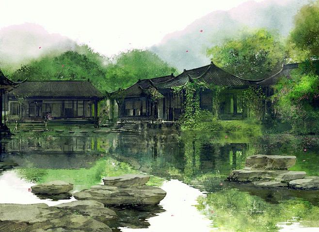 古风手绘插图  伊吹五月/绘